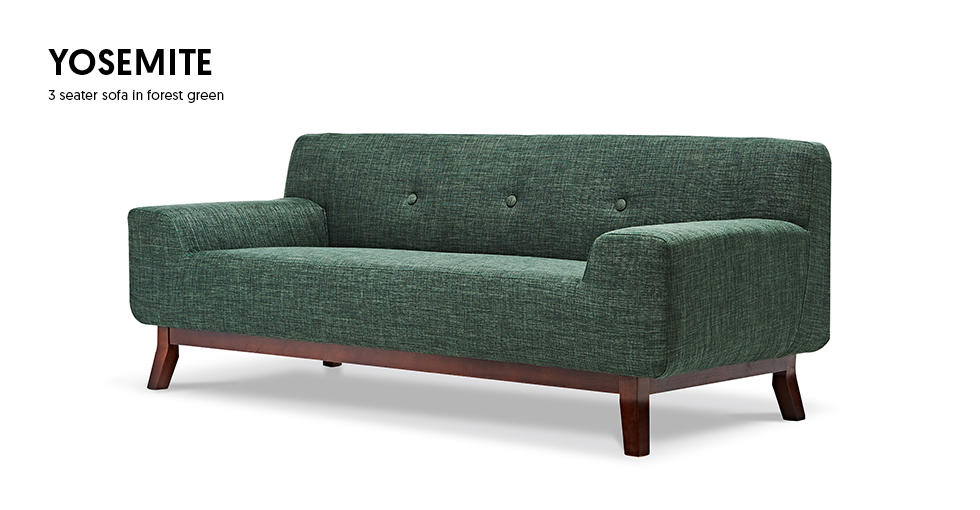 優勝美地_森林綠_三人座沙發_yosemite__forest green_3 seater sofa_1