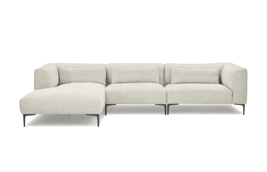 AJ2 │ 圖爾庫 │絢暖白│ L型沙發(couch右)-334cm